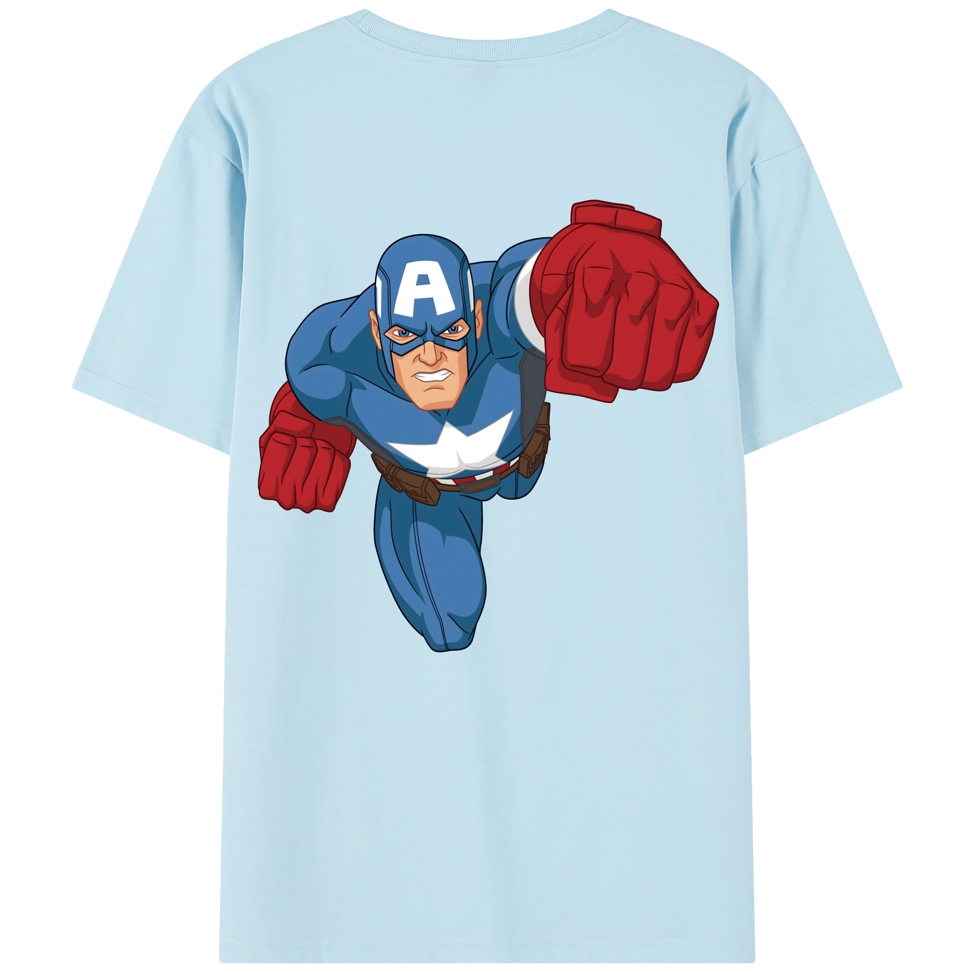 （画像用） アベンジャーズ The Avengers 綿100％半袖Tシャツ（背面プリント）